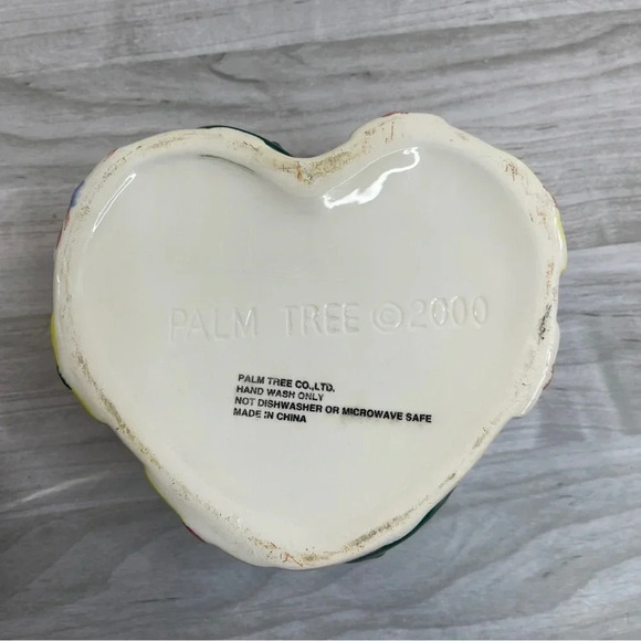 “We Believe Santa” Vintage 2000’s Palm Tree Co Christmas Ceramic Candy Dish Box - Picture 7 of 15
